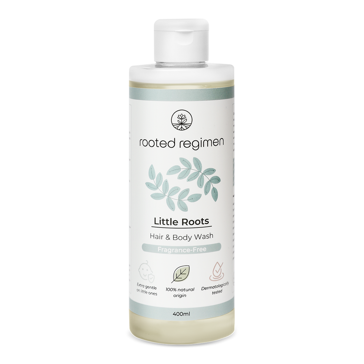 Little Roots Hair & Body Wash, Fragrance-Free (400ml)
