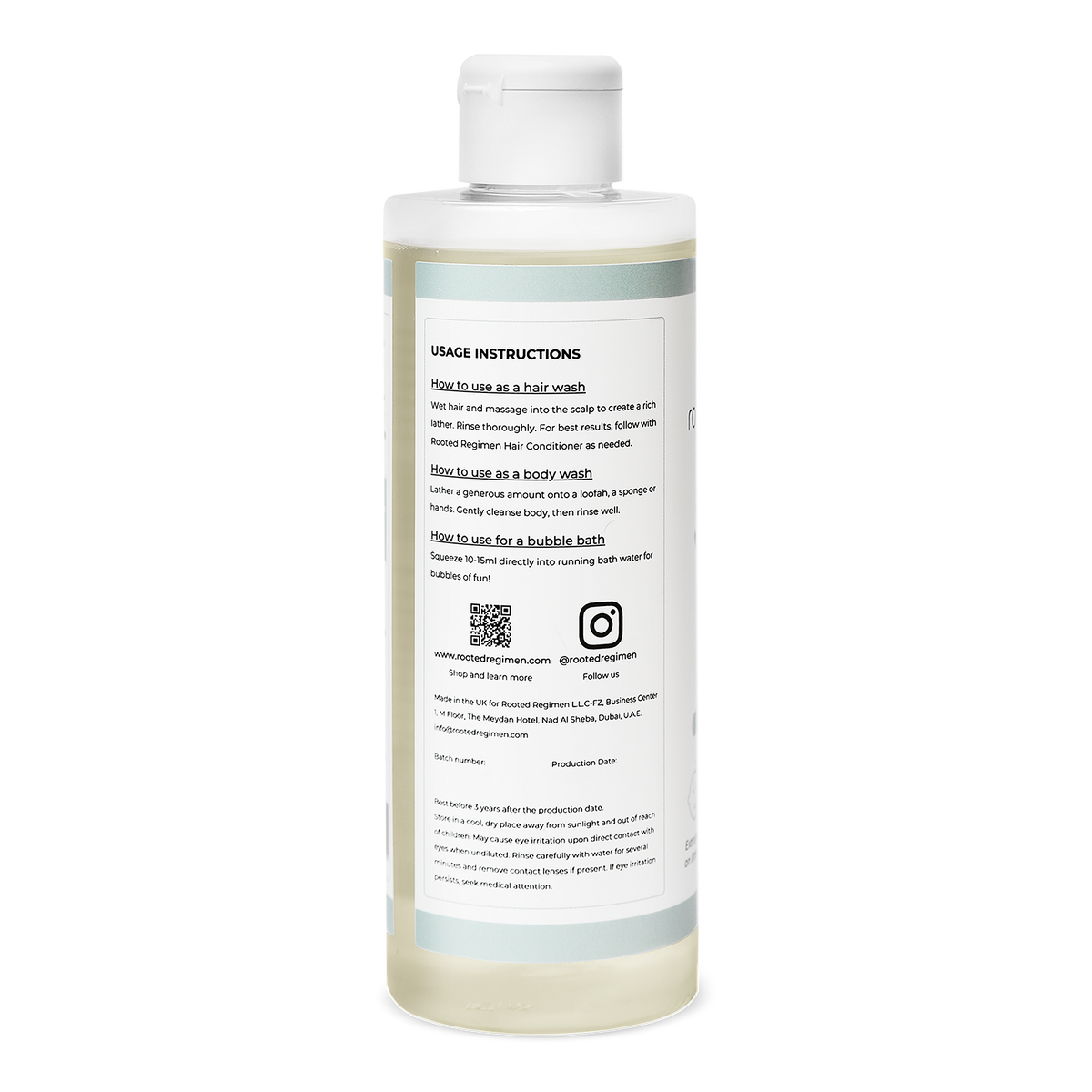 Little Roots Hair & Body Wash, Fragrance-Free (400ml)