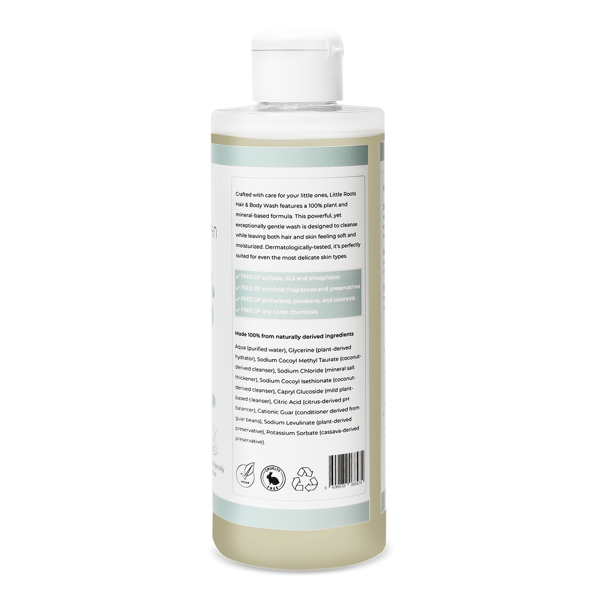 Little Roots Hair & Body Wash, Fragrance-Free (400ml)