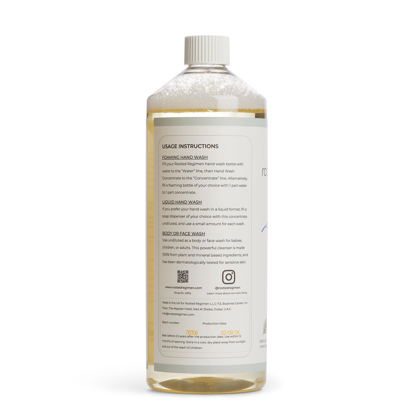 Hand Wash Concentrate, Fragrance-Free (1L)