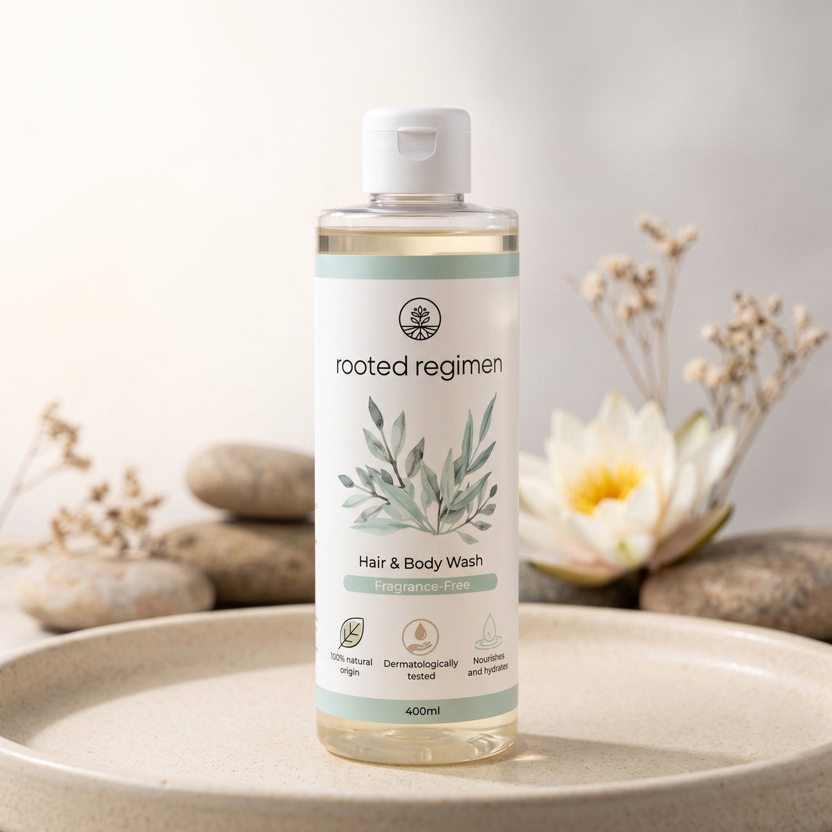 Hair & Body Wash, Fragrance-Free (400ml)
