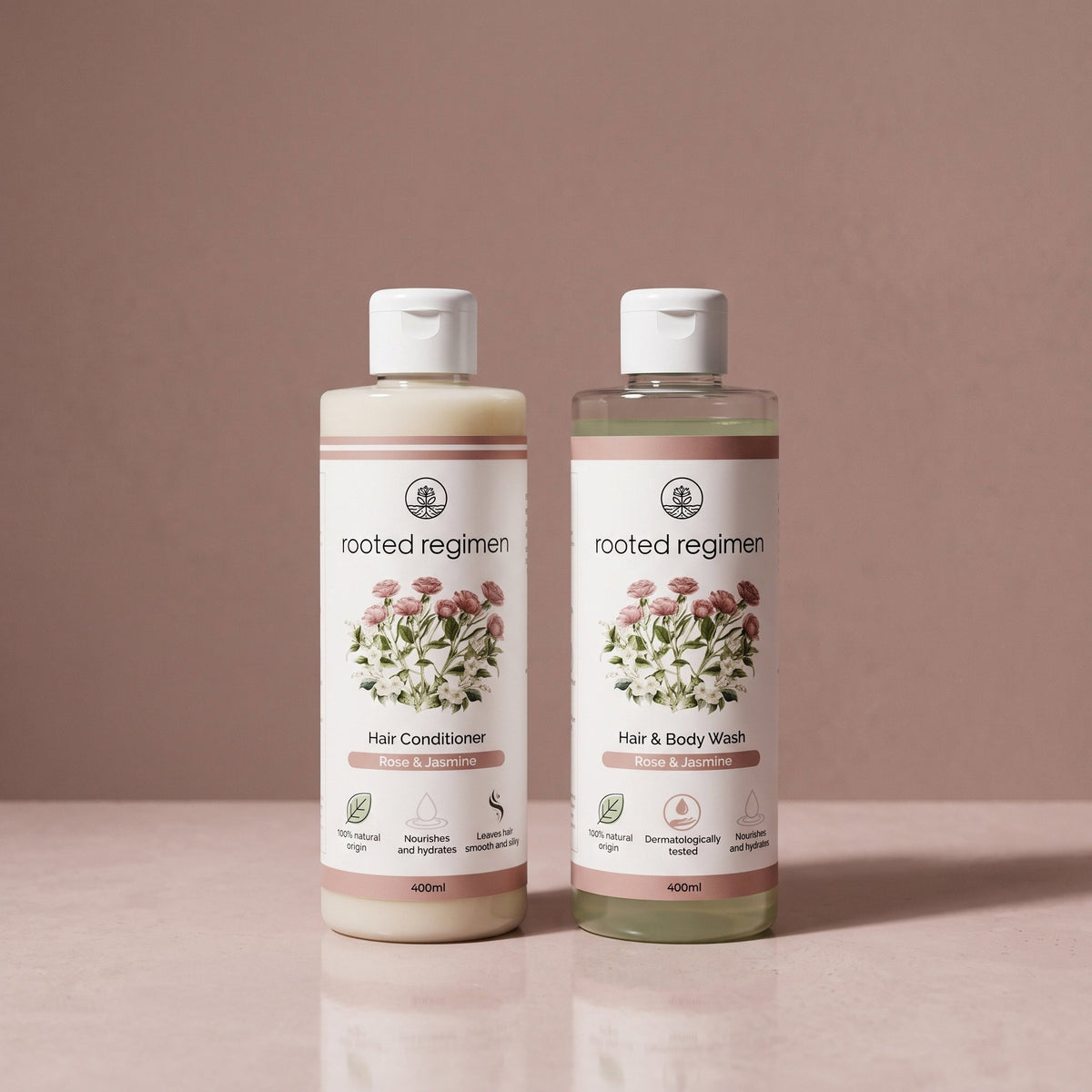Hair Conditioner, Rose & Jasmine (400ml)